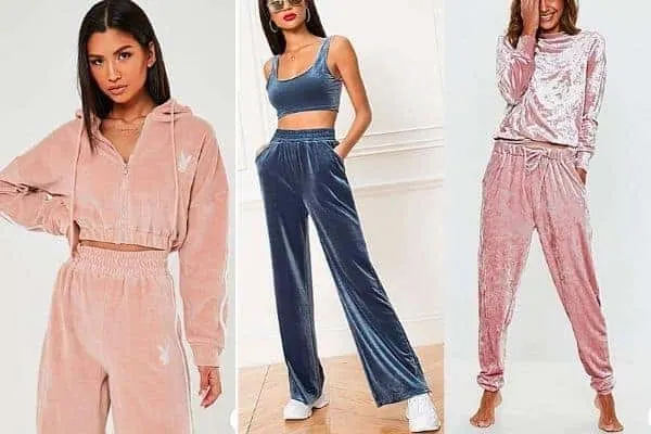 What to wear with velvet joggers / velvet pants?
