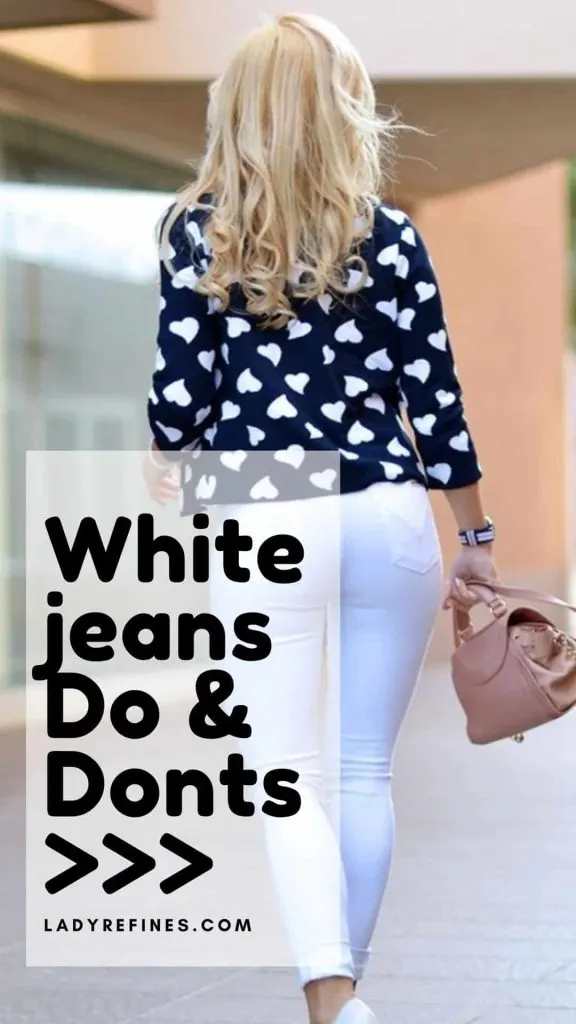 how to wear white jeans